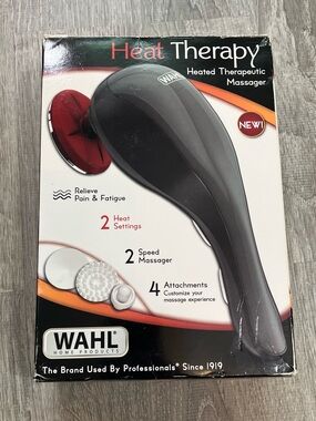 Wahl Heat Vibratory Therapeutic Body Massager Heated Handheld Massage Tool